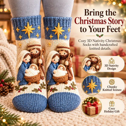 (🎁Last Day 49% OFF)🎅✨3D Nativity Christmas Socks🎄