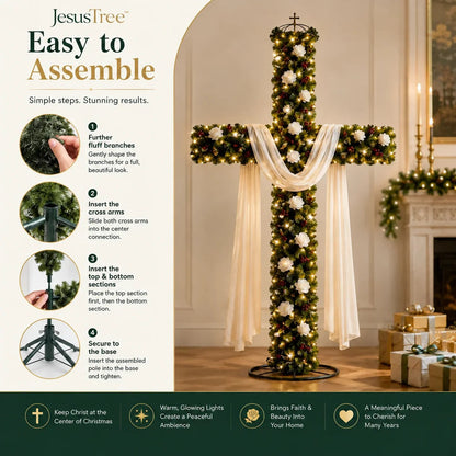 (🎁Last Day 49% OFF)🎄✨JesusTreeTM Christmas Cross - Free Shipping