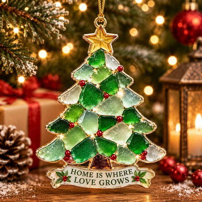(🎁Last Day 49% OFF)🌊🎄Stained Sea Glass Style Christmas Ornaments