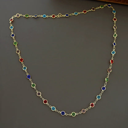 Multicolour Long Neckpiece