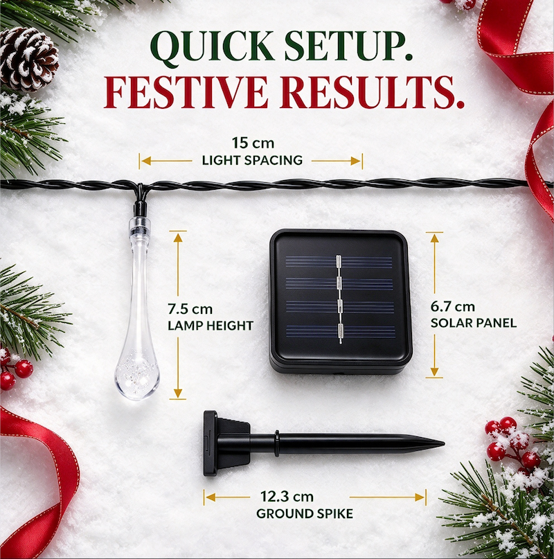 🎁Last Day 49% OFF -  🏡Lit Christmas Garland ✨ Warm LED Christmas Decor for Indoor & Outdoor Use🎄